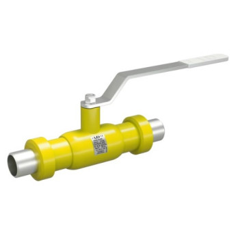 Кран шаровой цельносварной LD КШ.Ц.Ш.GAS.015.040.П/П.01 Ду 15 Ру 40 нержавеющий полнопроходный штуцерный
