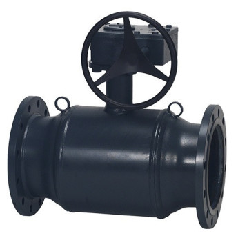 Кран шаровой Danfoss JiP Premium FF WG DN 400 PN 16 стальной стандартнопроходный фланцевый с ручным редуктором