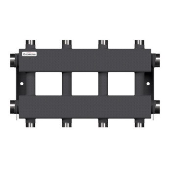 Коллектор распределительный GIDRUSS MK-150-4DUx25 5-ти контурный НР 1 1/2"x1" Ду 40 Ру 6 модульный