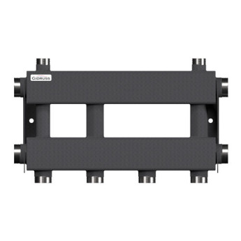 Коллектор распределительный GIDRUSS MK-150-2x32 3-х контурный НР 1 1/2"x1 1/4" Ду 40 Ру 6 модульный