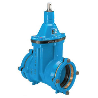 Задвижка HAWLE 4040E2 System 2000 DN 200/225 PN 16 раструбная клиновая чугунная с обрезиненным клином