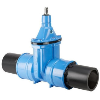 Задвижка HAWLE 4500E2 DN 200/222 PN 16 раструбная клиновая чугунная с обрезиненным клином