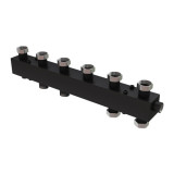 Коллектор распределительный Askon Стандарт+ КК-40F/125/40/5+2 7-ми контурный ВР-НР 1 1/2" Ду 40 Ру 6 без теплоизоляции