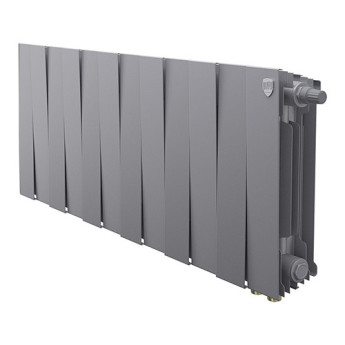 Радиатор биметаллический Royal Thermo PianoForte 300 VD (12 секций) Silver Satin
