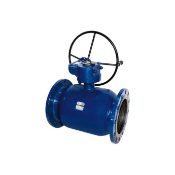 Кран DENDOR F3530 DN 400 PN 16 шаровой с редуктором фланцевый