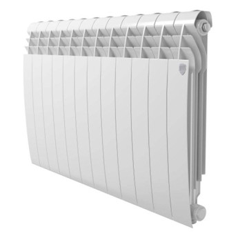 Алюминиевый радиатор Royal Thermo BiLiner Alum 500 - 12 секц. Bianco Traffico