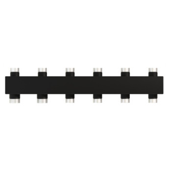 Коллектор распределительный Warme WKS80.32B 5-ти контурный НР 1 1/4"x1" Ду 32 Ру 6 без теплоизоляции