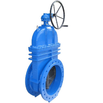 Задвижка FAF 6000D DN 65 PN 10/16 фланцевая клиновая высокопрочный чугун (F4) под электропривод/с редуктором с обрезиненным клином