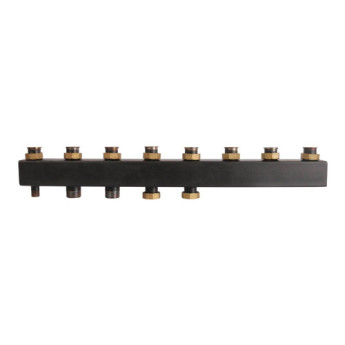 Коллектор распределительный ROMMER RDG-0017-004045 5-ти контурный НР 1 1/2" Ду 40 Ру 4 без теплоизоляции