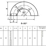 Отвод стальной 180-2-159х13-Ст.20 ГОСТ 17375-2001 бесшовный крутоизогнутый