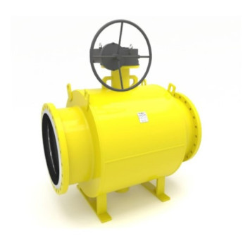 Кран шаровой цельносварной LD КШ.Ц.Ф.Р.GAS.700/600.025.Н/П.02 Ду 700/600 Ру 25 стальной неполнопроходный фланцевый с редуктором