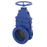 Задвижка УЗТПА Угреша DN600 PN16 фланцевая с обрезиненным клином со штурвалом