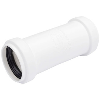 Муфта двойная PP-H Ostendorf HT HTMM DN 40 двухраструбная, цвет белый