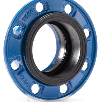 Фланец AVK COMBI 05/62 DN 125/125 PN 10/16 обжимной нефиксирующего типа для ПВХ труб