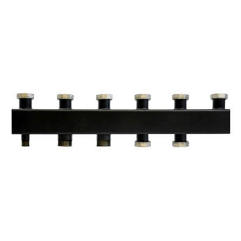 Коллектор распределительный ROMMER RDG-0017-005034 4-х контурный НР 1 1/2" Ду 40 Ру 4 без теплоизоляции
