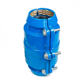 Муфта ремонтная для пластиковых труб UR-CAST UR-41 DE 140 мм PN 16 чугунная