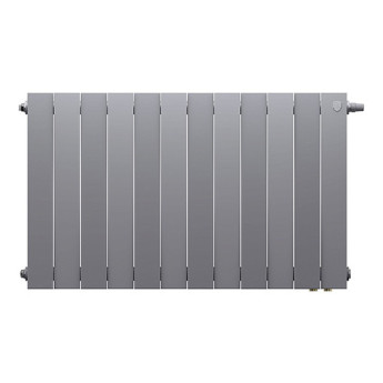 Радиатор биметаллический Royal Thermo PianoForte 500 VD (12 секций) Silver Satin