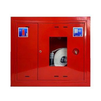 Шкаф пожарный ФАЭКС ШПК 315 ВОК универсальный эконом встроенный открытый красный с замком