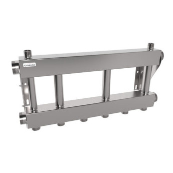 Коллектор распределительный GIDRUSS MKSS-250-3x25 3-х контурный НР 2"x1" Ду 50 Ру 6 модульный