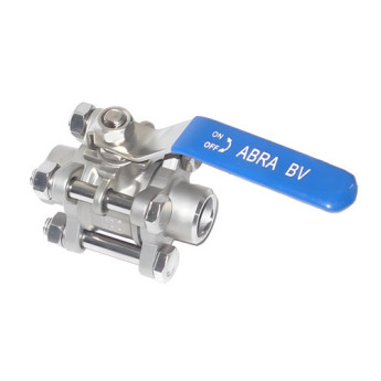Кран шаровой ABRA BV61A DN 32 PN 40 стандартные патрубки нержавеющая сталь