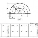 Отвод стальной 180-2-76х7-12Х18Н10Т ГОСТ 17375-2001 бесшовный крутоизогнутый