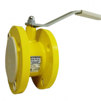 Кран шаровой газовый TEMPER 39366050 КОМПАКТ полнопроходной фланцевый DN 50 PN 40