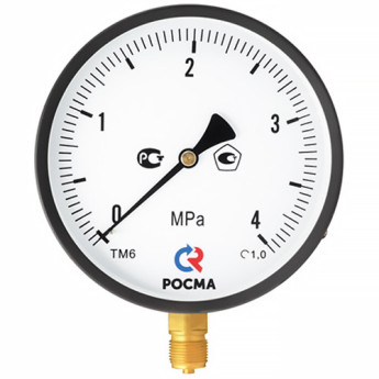 Вакуумметр РОСМА ТВ-610Р.00 (-1...0 кгс/см2) Дкорп=150мм кл. 1,0 M20x1,5 общетехнический с повышенным кл.т. радиальный 00000039838