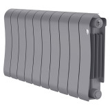 Радиатор биметаллический Royal Thermo Infinity 300 (10 cекций) Silver Satin