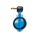 Затвор дисковый чугунный Benarmo 2050R DN 300 PN 10/16 поворотный межфланцевый с редуктором Рус