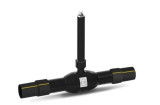 Кран шаровой газовый TEMPER 59266040 полнопроходной под приварку DN 40 PN 40 с переходом на ПЭ патрубки