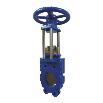 Задвижка шиберная ABRA KV-02 DN 125 PN 16/10 чугунная фланцевая с редуктором