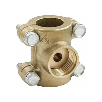 Тройник-обойма VALFEX VF.755 ВР 1/2"x1/2"x1/2" Ду 15 Ру 40 ремонтная латунный