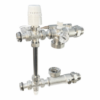 Узел насосно-смесительный VALFEX VF.152.0.130 ВР-НР 1"x1 1/2" DN 25 PN 10 с термоголовкой без насоса