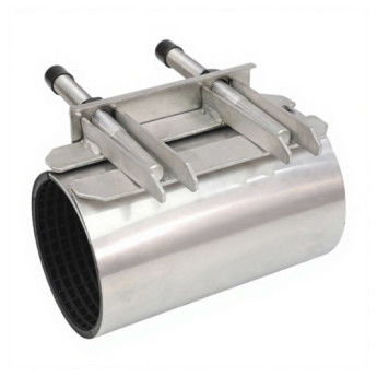 Ремонтный хомут односторонний Benarmo 7061 DN 150 (159-170 мм) PN 16 L=300 мм с замком нержавеющая сталь