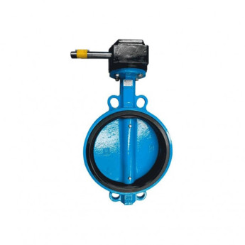 Затвор дисковый чугунный Benarmo 2050R DN 250 PN 10/16 поворотный межфланцевый с редуктором Рус