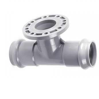 Тройник напорный НПВХ с ПВХ фланцем d225x150