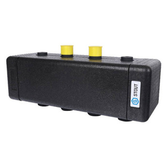 Коллектор распределительный STOUT SDG-0016 2-х контурный ВР-НР 1" DN 25 PN 4 в теплоизоляции