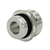 Ниппель переходной VALFEX VF.580.NE.012.034 НР 1/2"x3/4" DN 15x20  PN 10 латунный никелированный