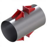 Опора Дн 820 ТС-660.00.00-17 серии 5.903-13 выпуск 7-95 неподвижная двухупорная