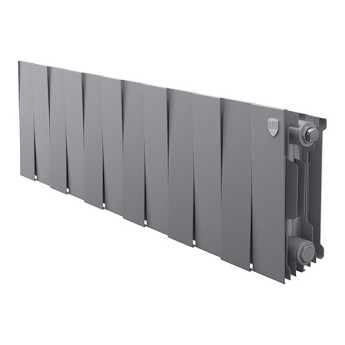 Радиатор биметаллический Royal Thermo PianoForte 200 (12 секций) Silver Satin