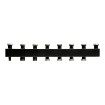 Коллектор распределительный ROMMER RDG-0017-005046 6-ти контурный НР 1 1/2" Ду 40 Ру 4 без теплоизоляции