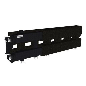 Коллектор распределительный GIDRUSS MK-100-3.EPP 3-х контурный НР 1 1/4"x1" Ду 32 Ру 6 модульный в термоизоляции