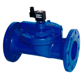 Клапан DENDOR VF DN 125 PN 0.3-10 электромагнитный непрямого действия фланцевый