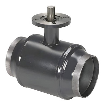 Кран шаровой Danfoss JiP Premium WW GF DN 65 PN 25 стальной стандартнопроходный под приварку с фланцем под привод