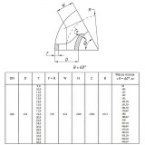 Отвод стальной 60-2-530х30-Ст.20 ГОСТ 17375-2001 бесшовный крутоизогнутый