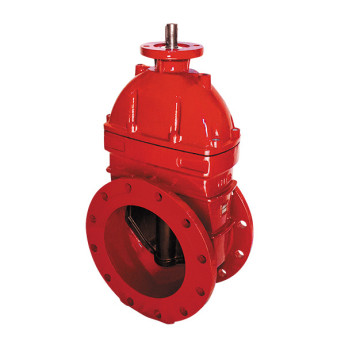 Задвижка DENDOR 47GVA DN 150 PN 16 клиновая фланцевая чугунная с обрезиненным клином под электропривод для систем пожаротушения