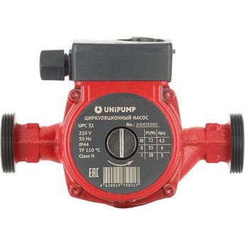 Насос циркуляционный Unipump UPC 32-60 180 с мокрым ротором H=6м Q=68л/мин арт. 15467