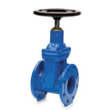 Задвижка GROSS DN 65 PN 10/16 фланцевая с обрезиненным клином с маховиком короткая