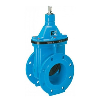 Задвижка HAWLE 4000E2 DN 125 PN 16 фланцевая клиновая чугунная с обрезиненным клином разборная