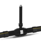 Кран шаровой газовый TEMPER 59220125 полнопроходной под приварку DN 125 PN 25 с переходом на ПЭ патрубки